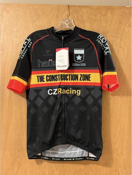 Other - NWT Cuore Silver Race Cycling Jersey | CZ Racing / Construction Zone | Size XL